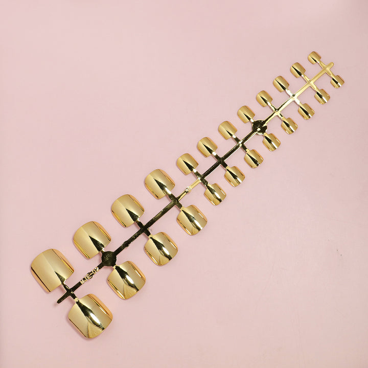 Premium Luxury Metallic Press-On Nail Set Bowlift