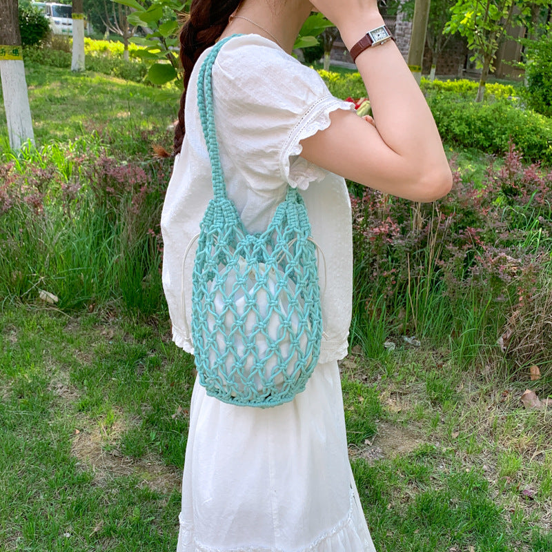 Stylish Macrame Tote Bag Bowlift
