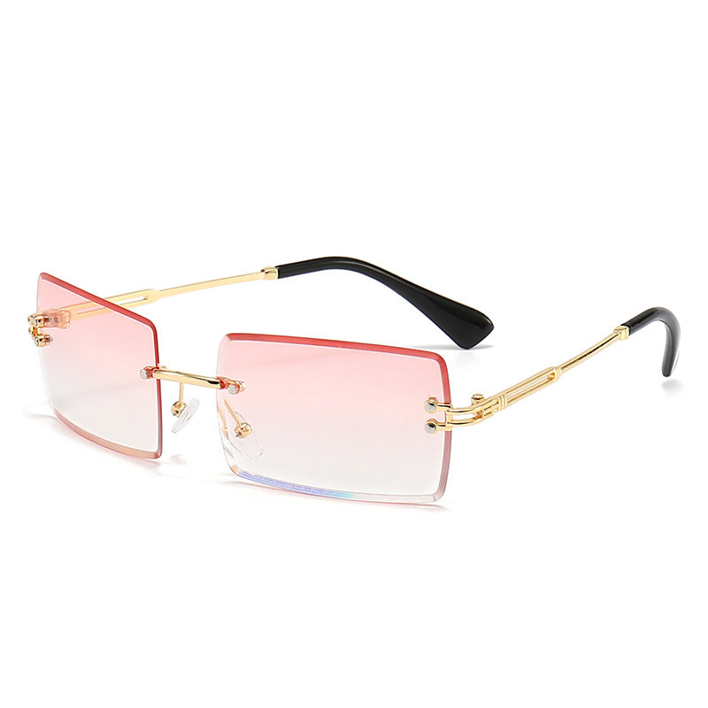 Women's fashionable rectangular sunglasses with gradient lenses Bowlift