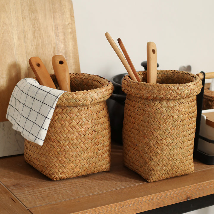 Artisan Woven Storage Container Bowlift