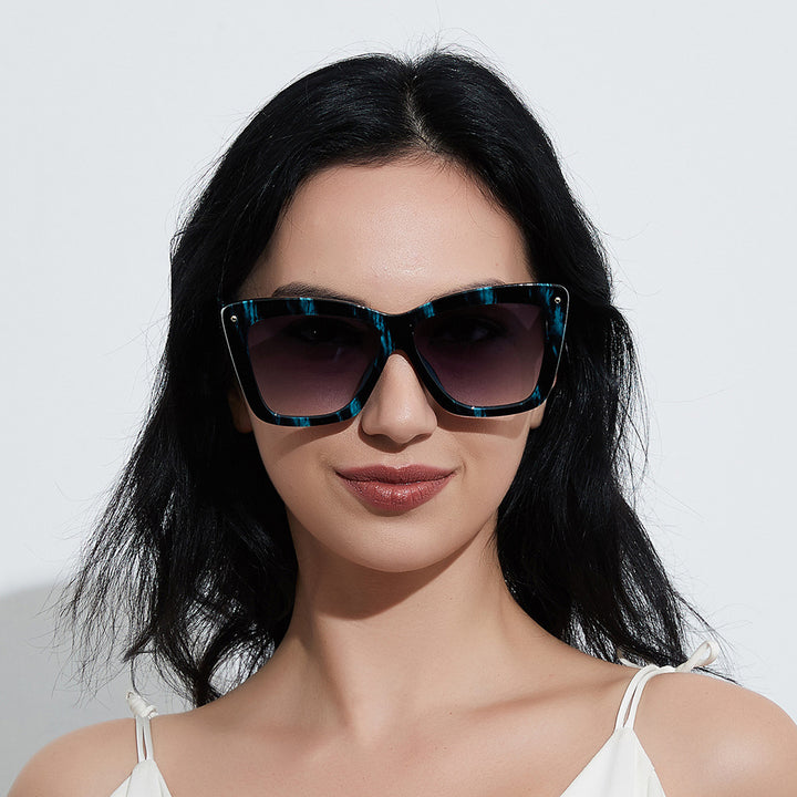 Women's geometric oversized sunglasses Bowlift