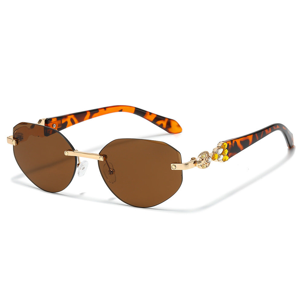 Decorative Oversized Shield Sunglasses Bowlift