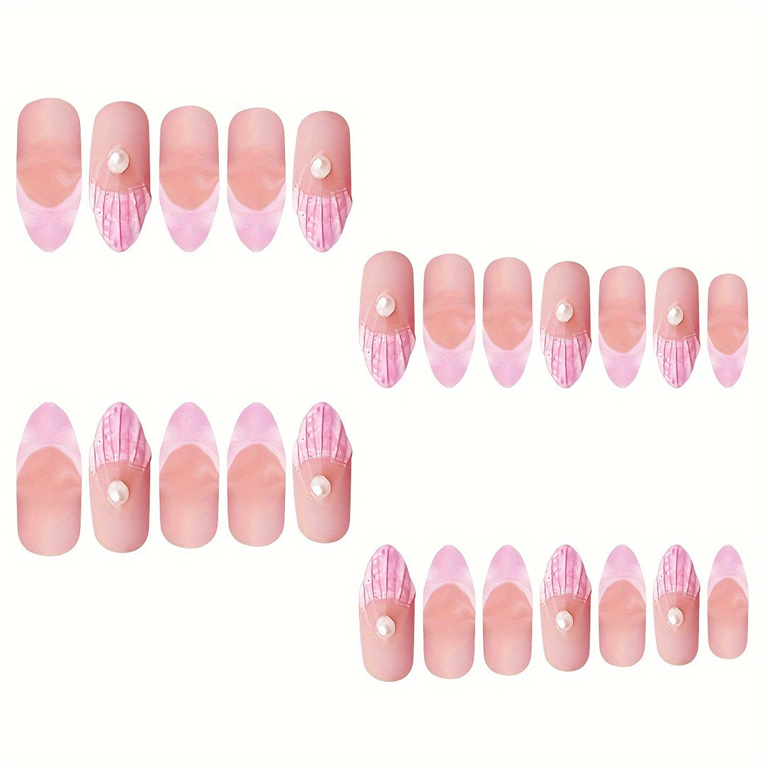 Floral Art Acrylic Nail Set Bowlift