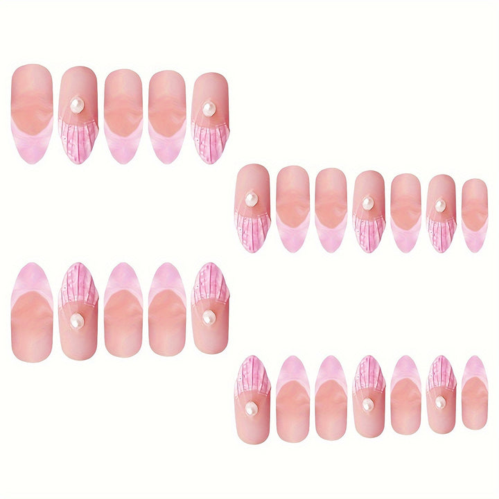 Floral Art Acrylic Nail Set Bowlift