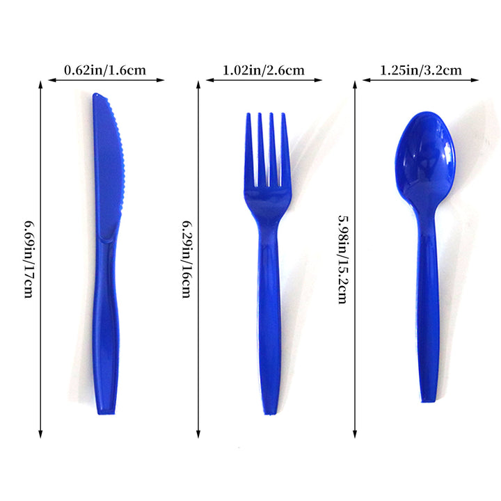 Unisex nan robust disposable forks made of food-safe plastic for dessert and party plates Bowlift