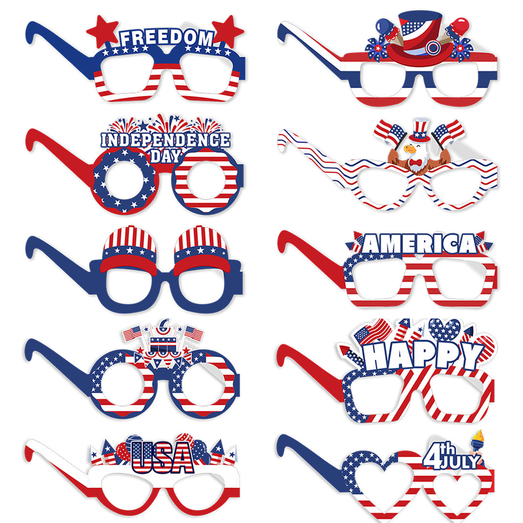 Ladies creative photo glasses collection for patriotic holidays Bowlift