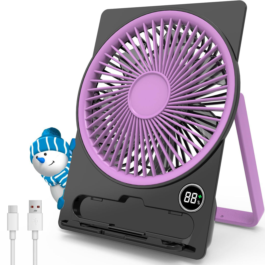 Unisex Portable USB Fan with Flexible Tilt Bowlift