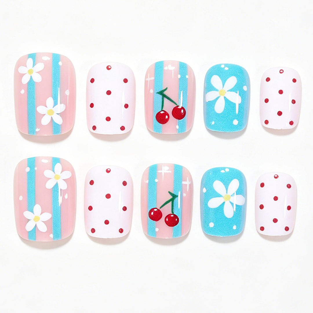 Creative Floral Themed Nail Art Set Bowlift
