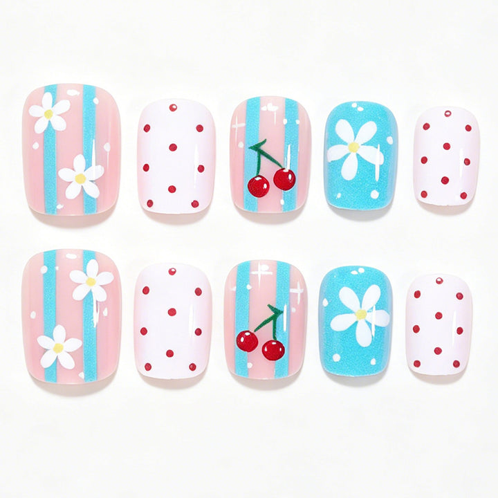 Creative Floral Themed Nail Art Set Bowlift