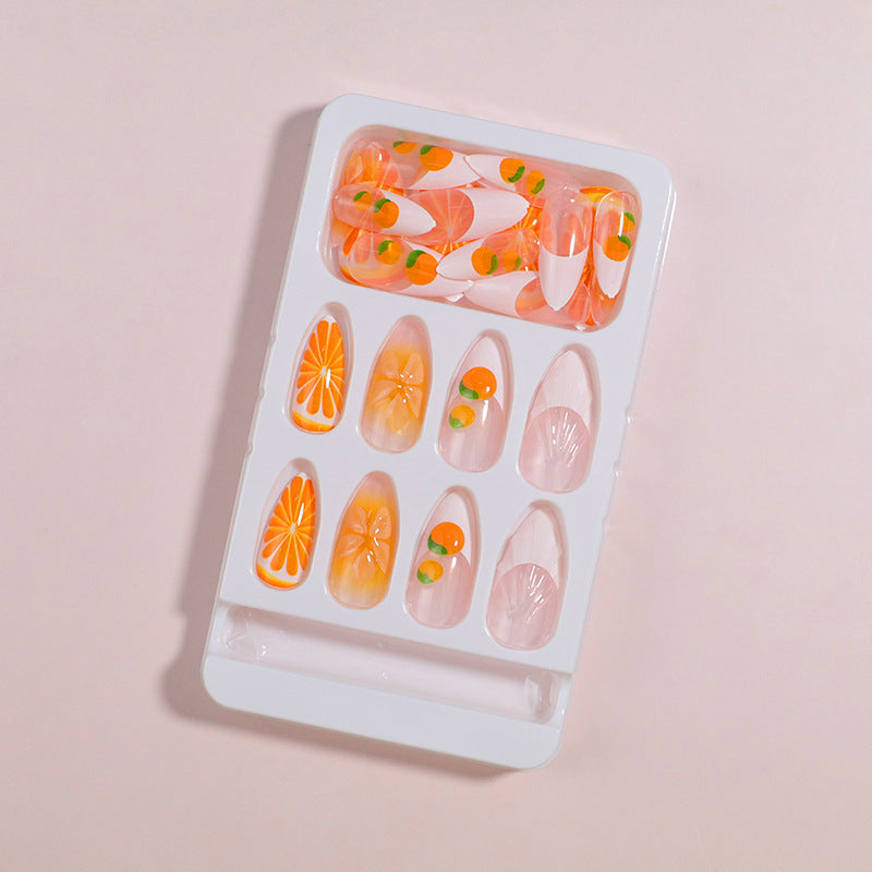 Premium Press-On Nail Set with Decorative Accents Bowlift