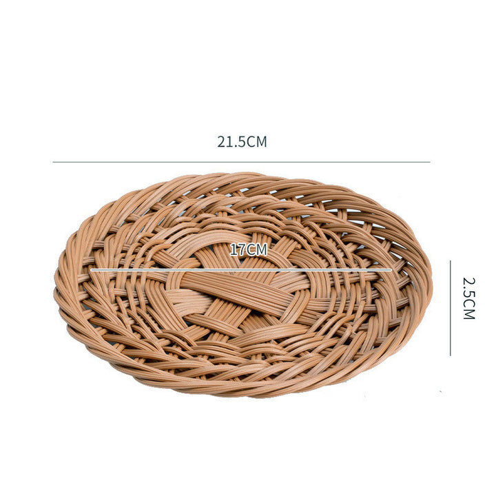 Unisex Oval Basket with Artistic Woven Texture Bowlift