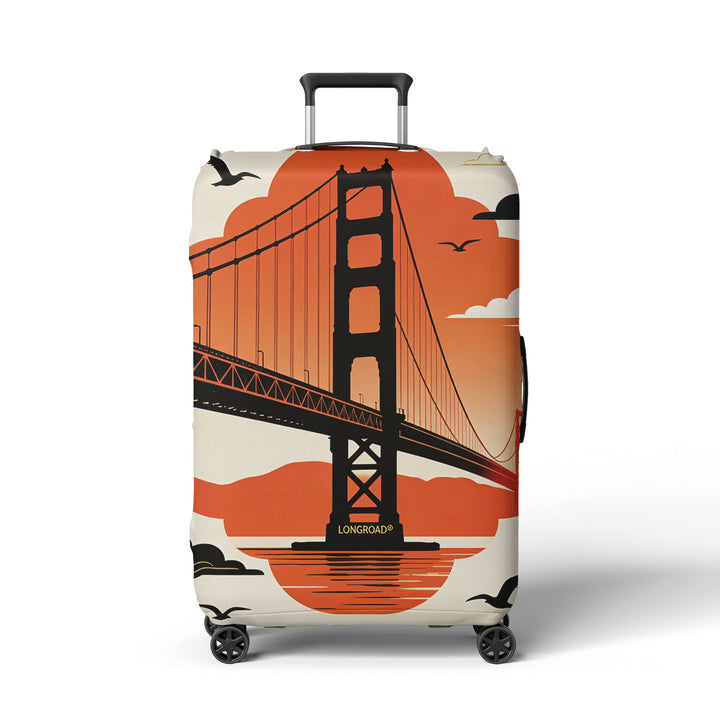 Women's suitcase cover in futuristic design Bowlift