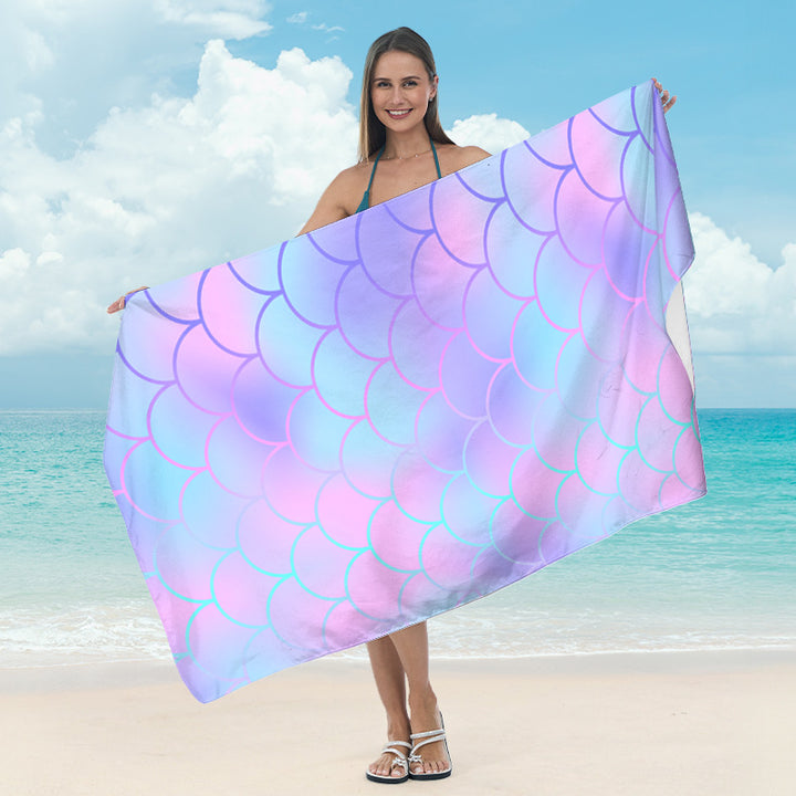 Beach towel with creative surf motif Bowlift