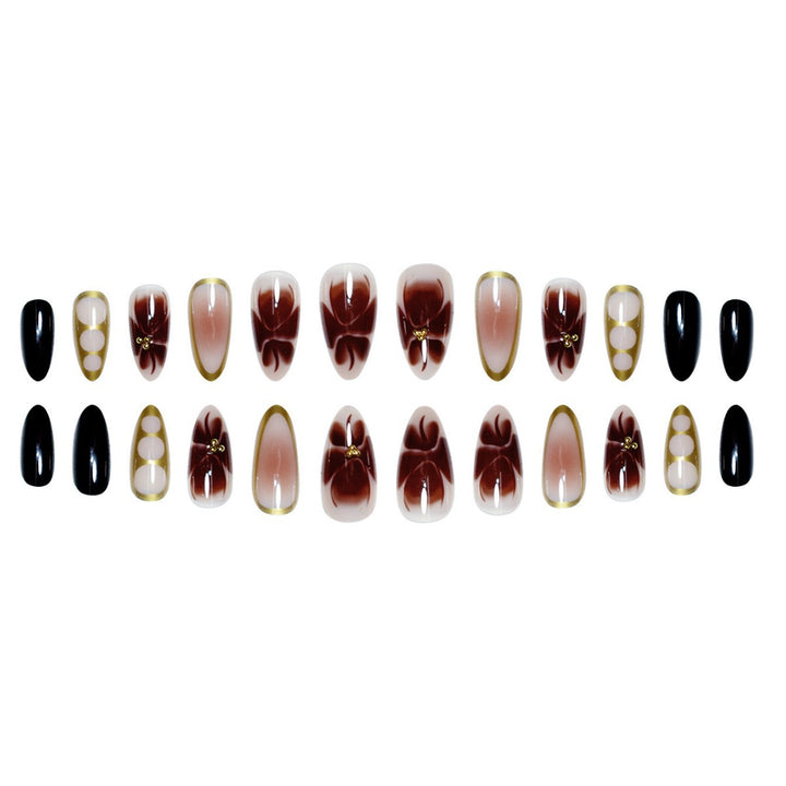 Elegant Pointed Press-On Nail Extensions Bowlift