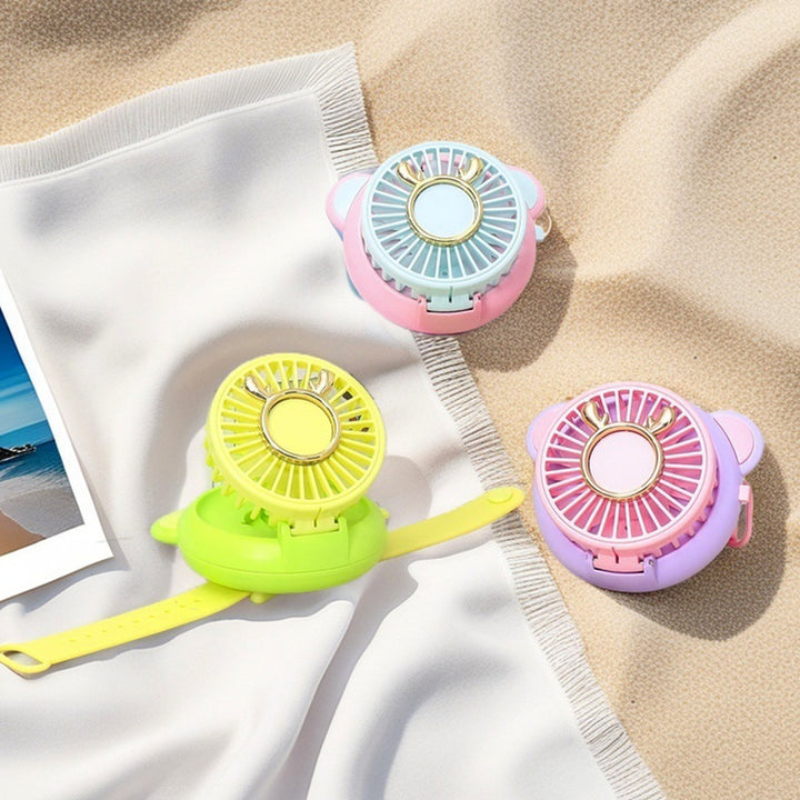 Women's portable mini fan with mirror function Bowlift