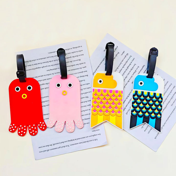 Unisex Cute Octopus-Shaped Luggage Tag Bowlift