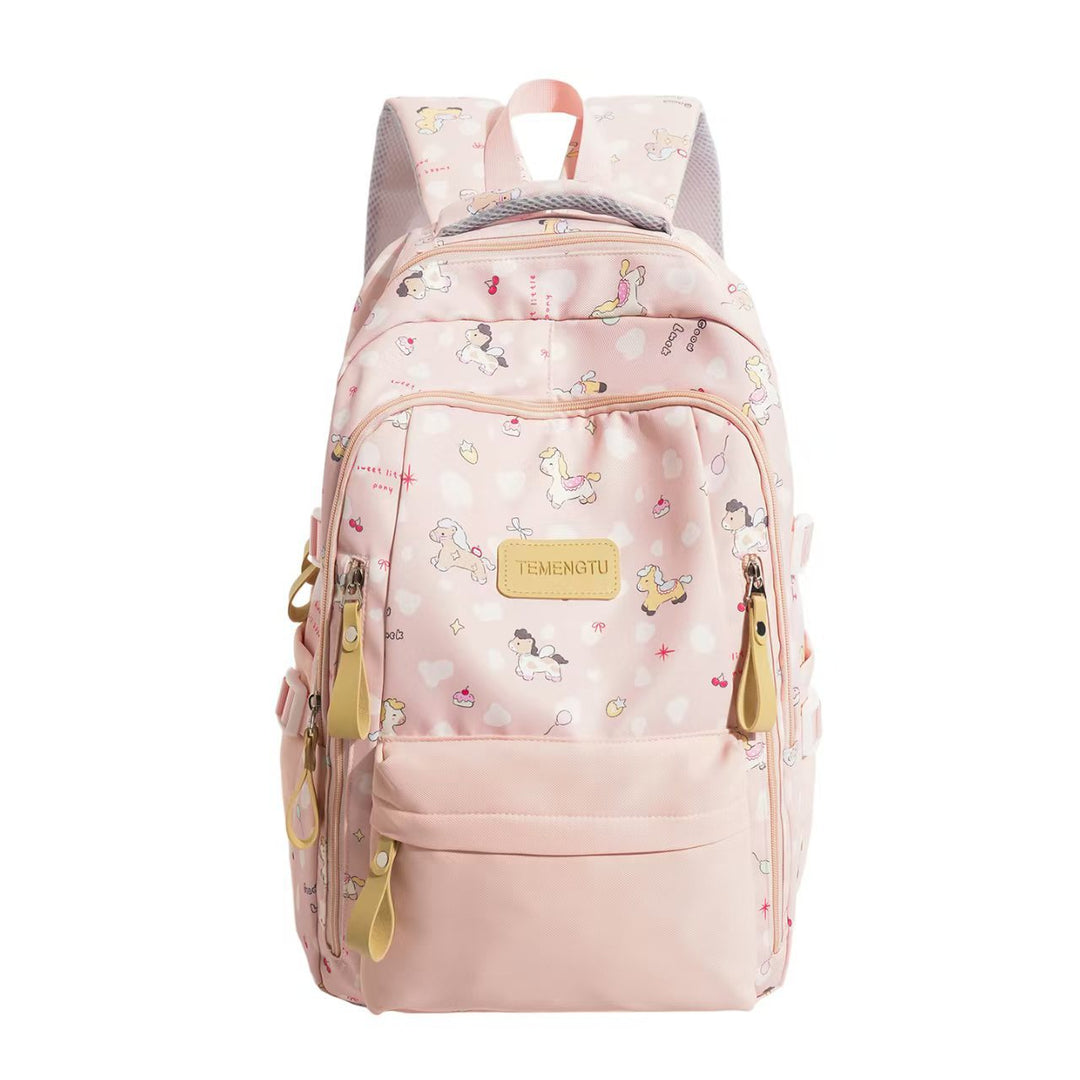 Playful Cartoon-Themed Backpack Bowlift