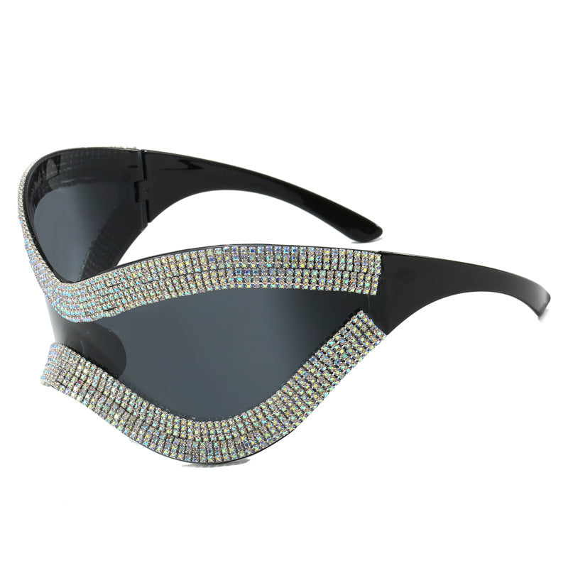 Ladies glamorous sunglasses with rhinestone-studded frame Bowlift