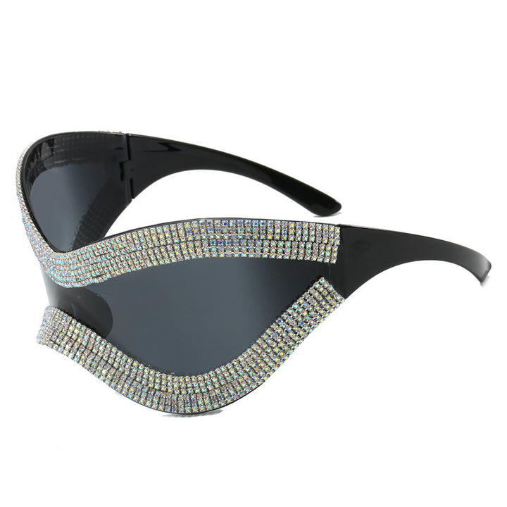 Ladies glamorous sunglasses with rhinestone-studded frame Bowlift