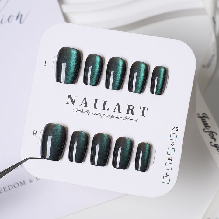 Decorative Crystal-Embellished Press-On Nails Bowlift