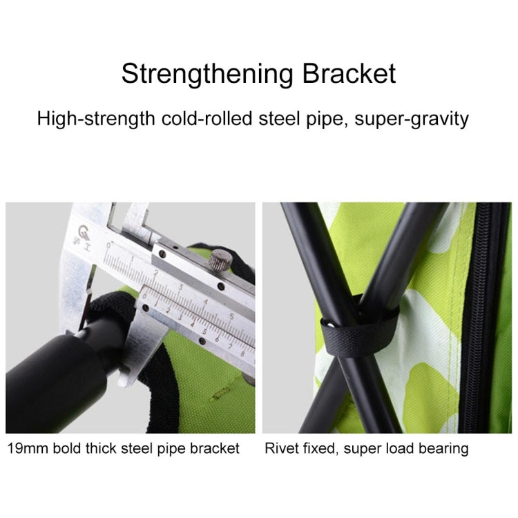 BowLift | Outdoor Portable Folding Camping Chair Lightweight Fishing Beach Chair Stainless Steel Tube Folding Chair with Cooler Bag (Black)