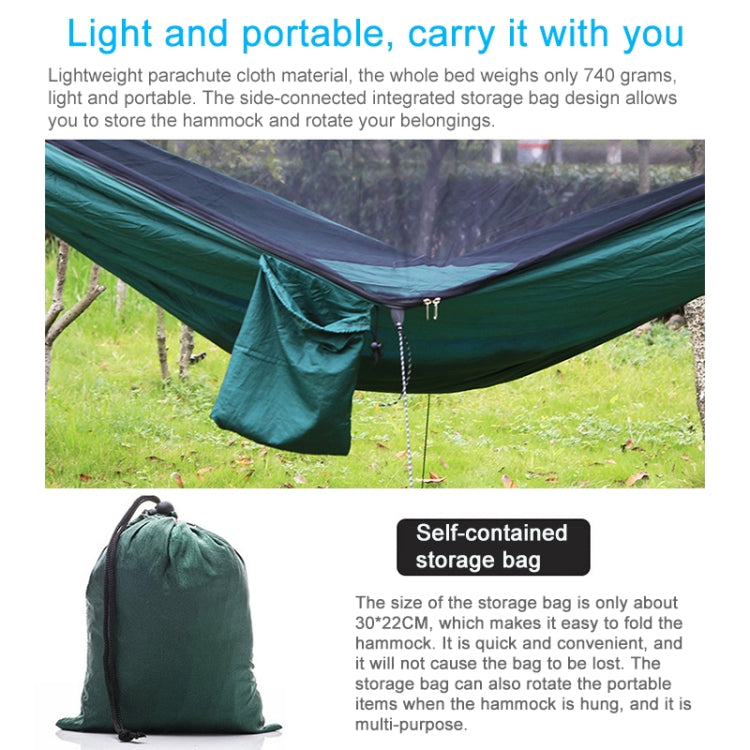 BowLift | Portable Outdoor Hammock with Mosquito Nets (Army Green)