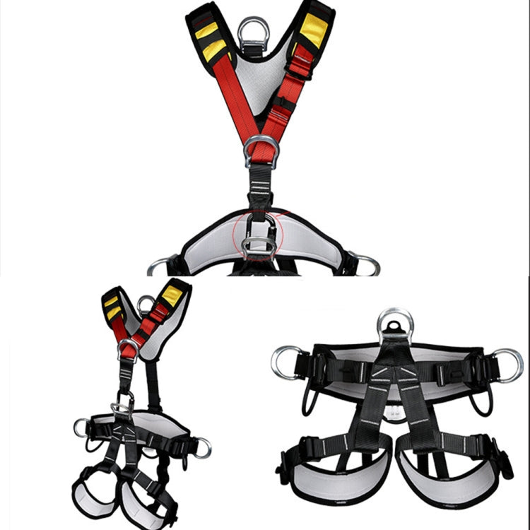 BowLift | XINDA XDA9516 Outdoor Climbing Polyester High-Strength Rope Adjustable Descender Full-Body Safety Harness