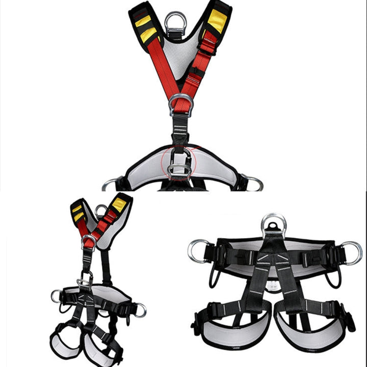 BowLift | XINDA XDA9516 Outdoor Climbing Polyester High-Strength Rope Adjustable Descender Full-Body Safety Harness
