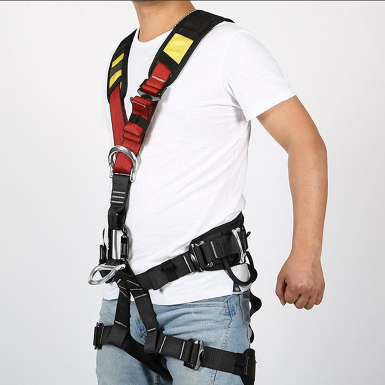 BowLift | XINDA XDA9516 Outdoor Climbing Polyester High-Strength Rope Adjustable Descender Full-Body Safety Harness