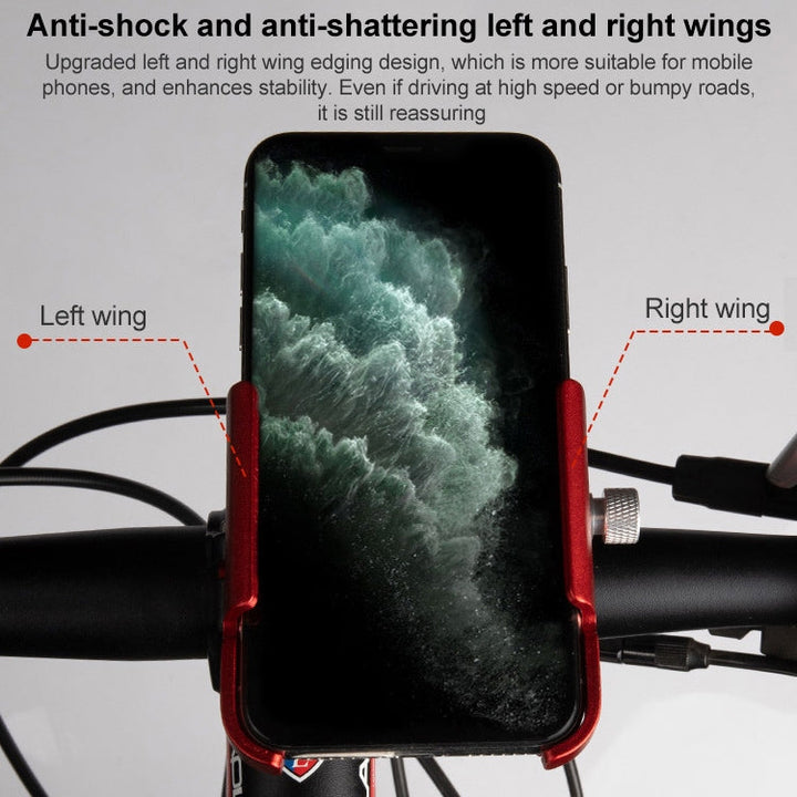 BowLift | GUB P30 Aluminum Bicycle Phone Mount (Black)