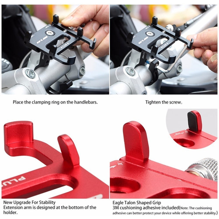 BowLift | GUB Plus 6 Aluminum Alloy MTB Bicycle Phone Holder (Silver)
