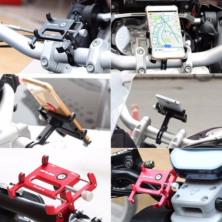 BowLift | GUB Plus 6 Aluminum Alloy MTB Bicycle Phone Holder (Silver)