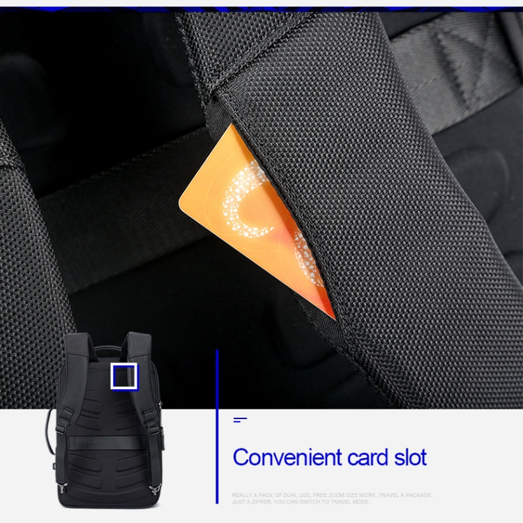 BowLift | Bopai 751-006561 Large Capacity Business Casual Breathable Laptop Backpack with External USB Port, Size: 29 x 16 x 44 cm (Black)