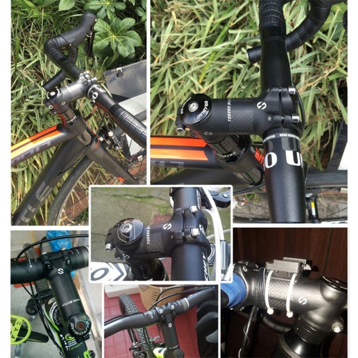 BowLift | TOSEEK Street-Mountainbike Ultra-light Stem Riser Tap, Size: 6 Degrees, 80mm (Matt)