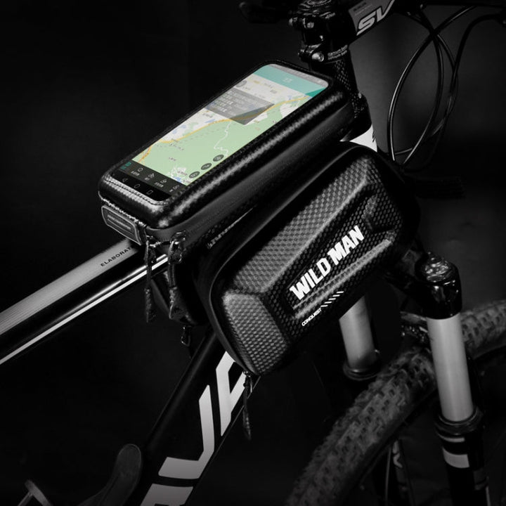 BowLift | WILD MAN E6S Waterproof Front Bag Touchscreen MTB Bag Large Capacity Bicycle Tube Bag Riding Accessories