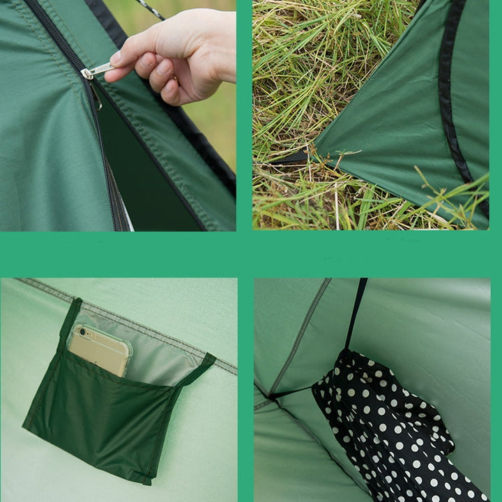 BowLift | Clothing Change Tent with Window, Single, Size: 190x120x120cm (Orange)