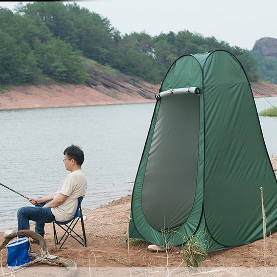 BowLift | Clothing Change Tent with Window, Single, Size: 190x120x120cm (Orange)