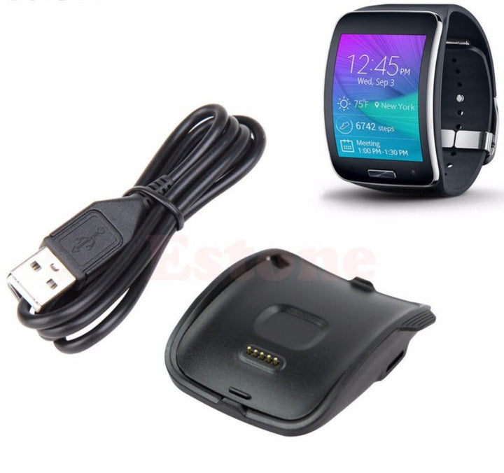 BowLift | OOTDTY Smart Watch Charger New Smart Watch Black Charging Cradle Charger Dock For Samsung Gear S SM R750
