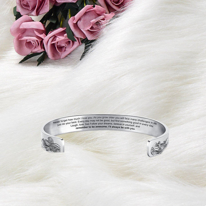 BowLift | For my granddaughter, I will always be with you bracelet