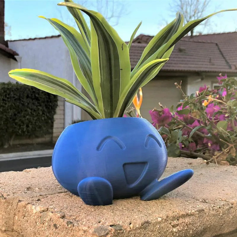 BowLift | Plant Pot – Ceramic Flower Pot with Face for Small Plants