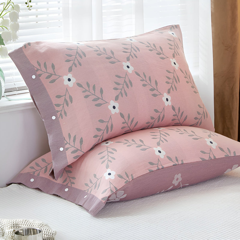 BowLift | Pure Cotton Buttoned Pillowcase