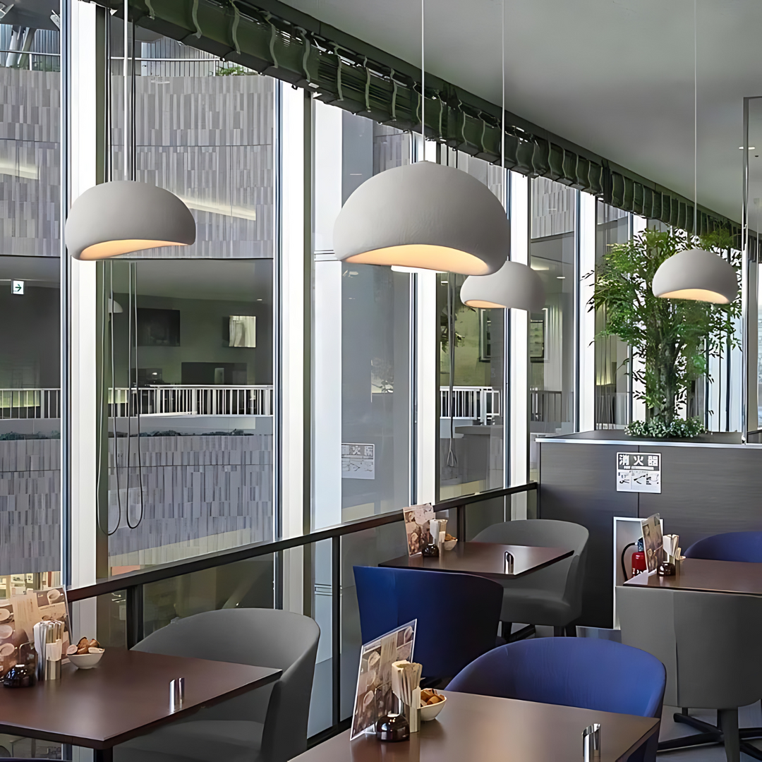 BowLift | LED Pendant Lamp - Nordic Wabi Sabi Design - Adjustable Lighting Fixture for Home Decor & Modern Interiors