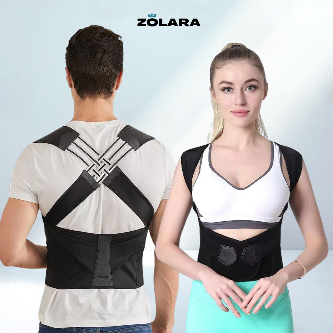 HealthPost 3-in-1 Back Posture Corrector | Adjustable Back Support for Office, Sports & Daily Life | Upper & Lower Back | Bowlift