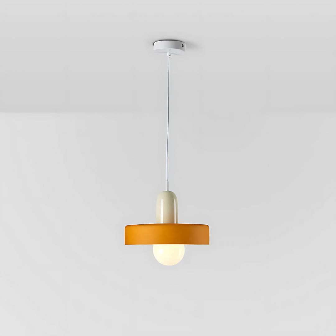 BowLift | Celeste Élégance - Stylish Pendant Lamp of Metal & Glass