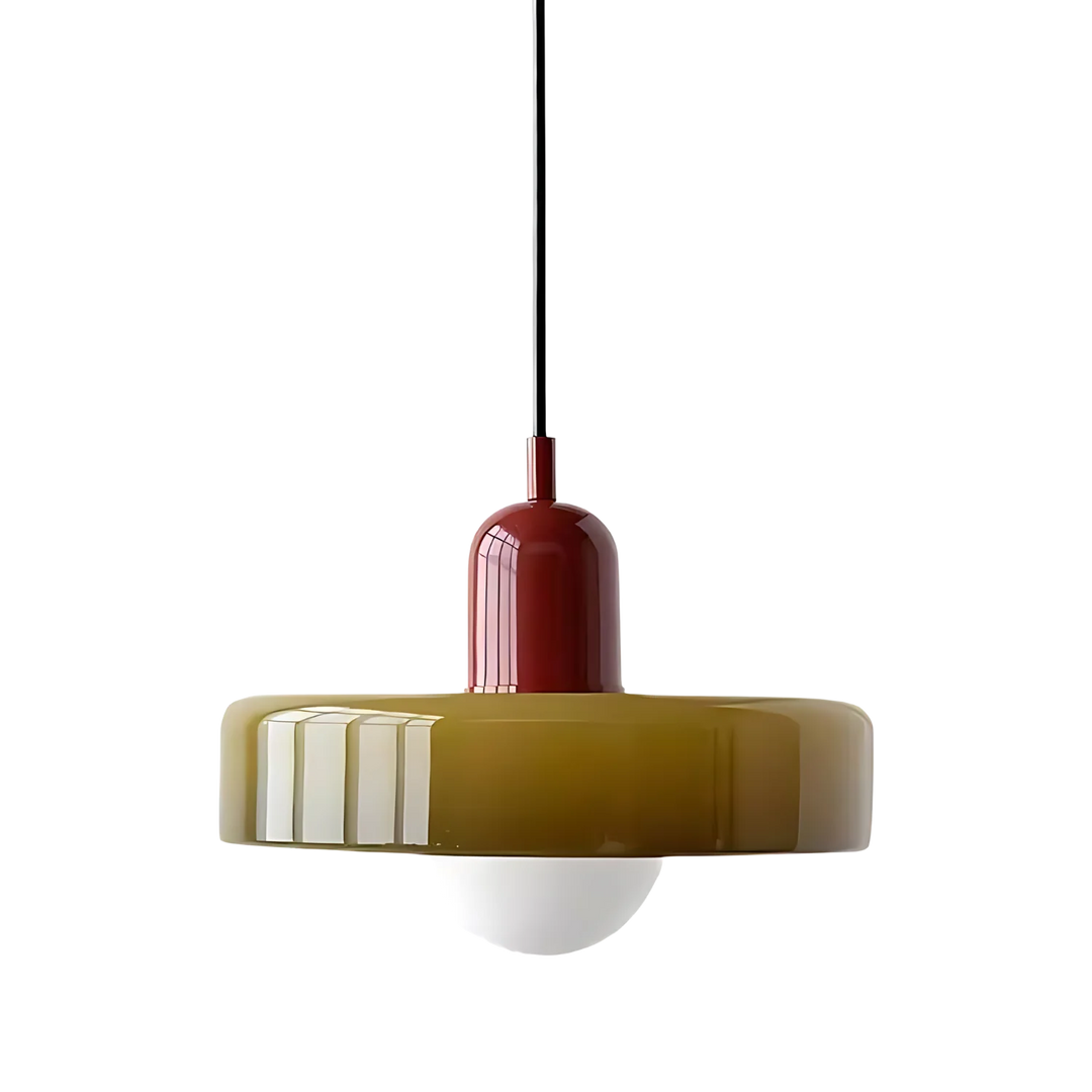 BowLift | Celeste Élégance - Stylish Pendant Lamp of Metal & Glass