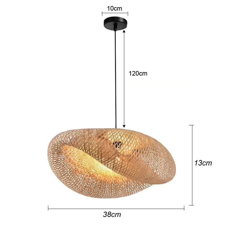 BowLift | BambooLife Pendant Lamp - Handwoven Bamboo Lampshade for a Warm Interior
