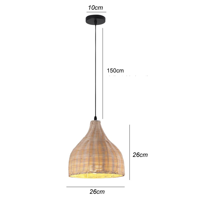 BowLift | BambooLife Pendant Lamp - Handwoven Bamboo Lampshade for a Warm Interior