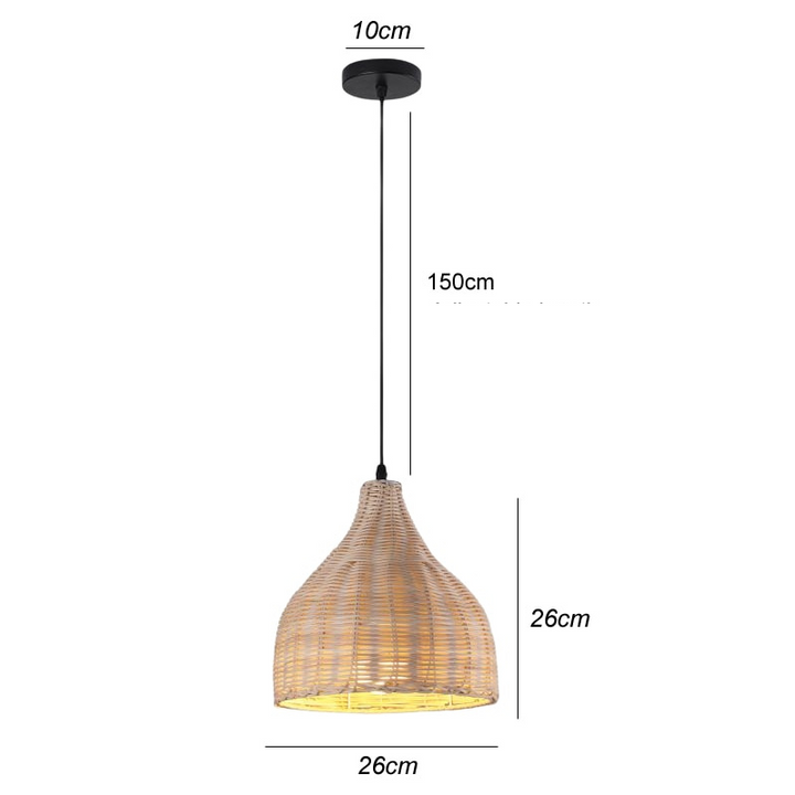 BowLift | BambooLife Pendant Lamp - Handwoven Bamboo Lampshade for a Warm Interior