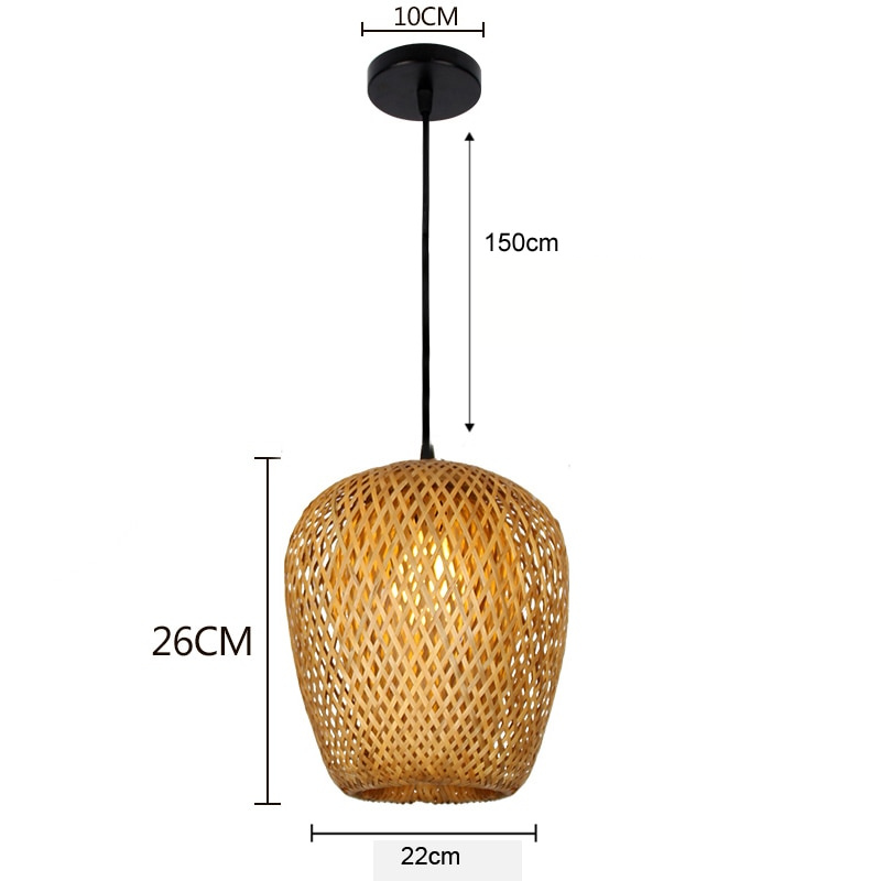 BowLift | BambooLife Pendant Lamp - Handwoven Bamboo Lampshade for a Warm Interior