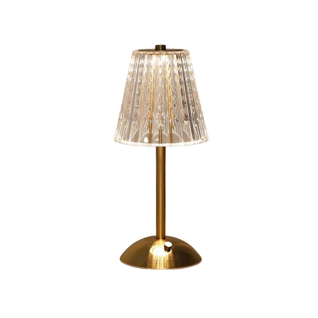 BowLift | CrystalLuxe - Vintage Table Lamp with Elegant Shine